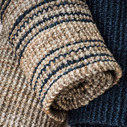 Smith Stripe Natural Jute Floor Mats, Rugs & Runners