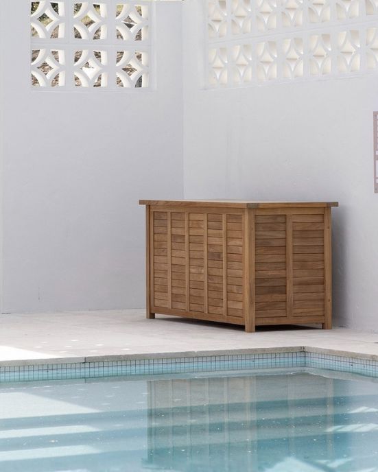 Sorrento Outdoor Storage Chest – Solid Teak SUN REPUBLIC 