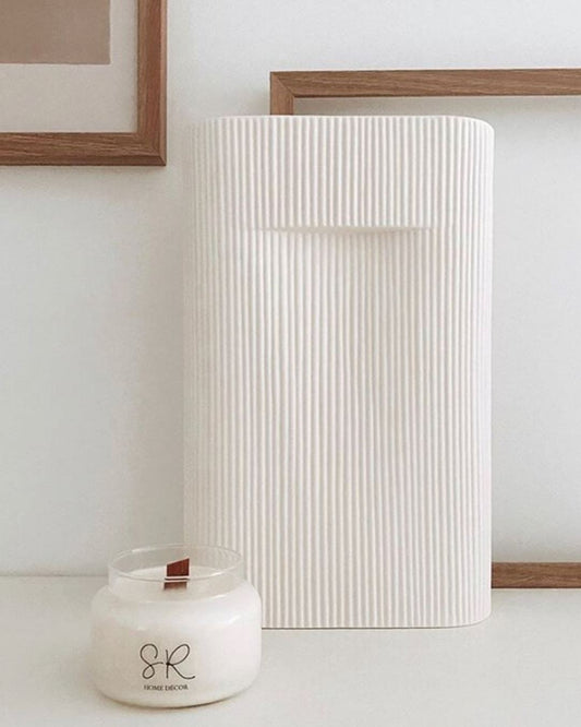 SR Signature Glass Bulb Double Wood Wick Scented Candle - 65 Hour Sun Republic 