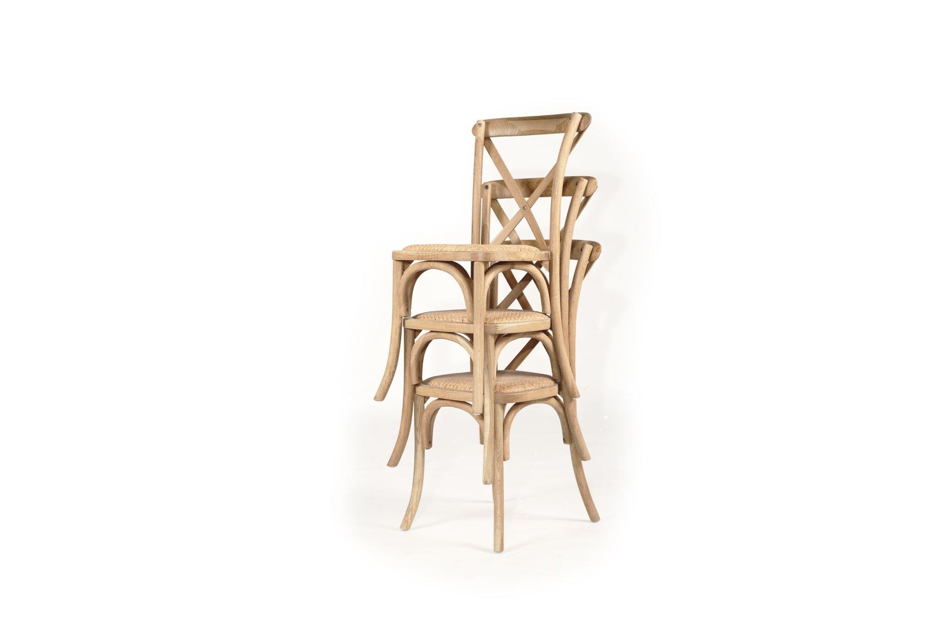 Stackable Dining Chair Cross-Back - Natural Oak Sun Republic 