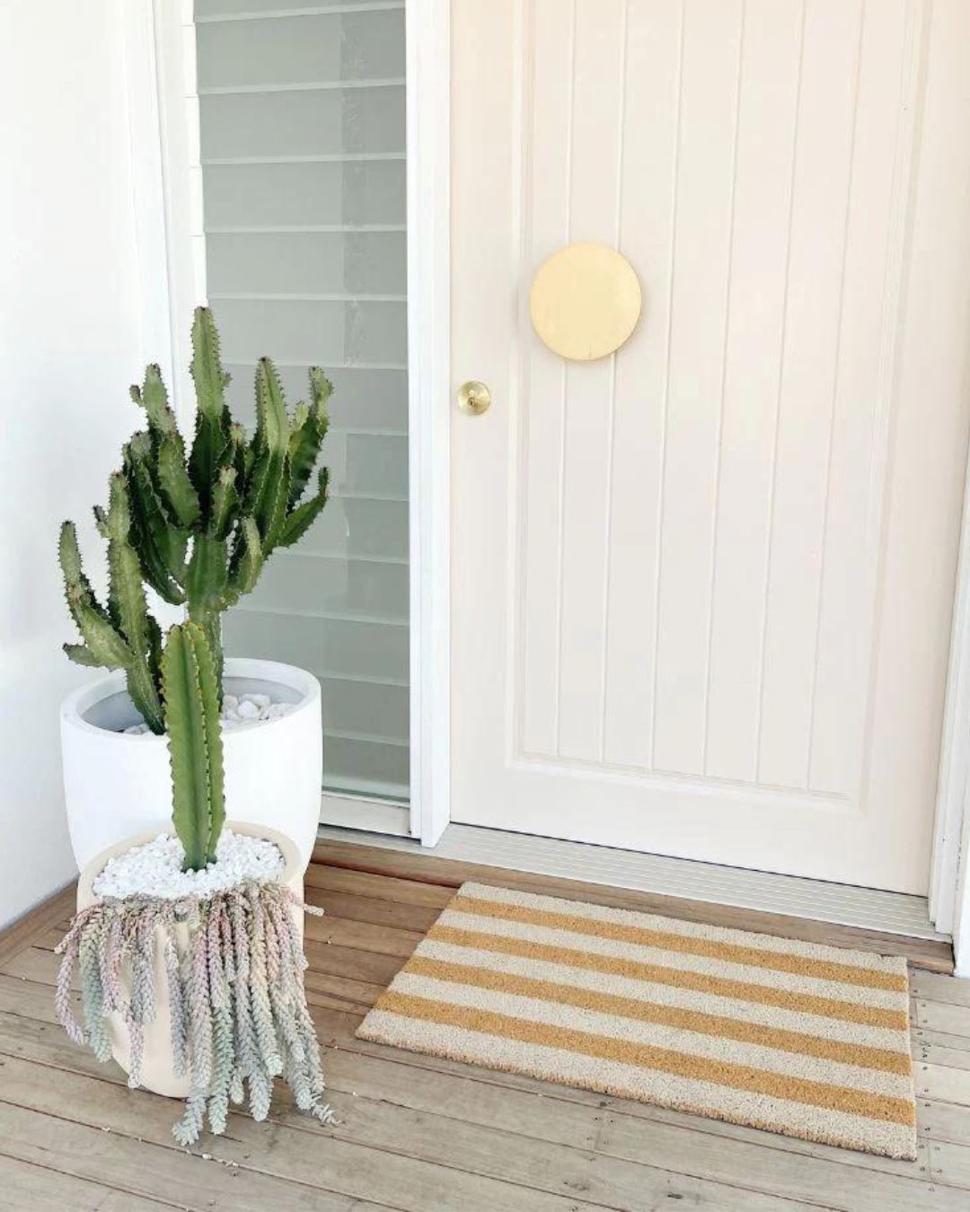 Stripe Door Mat - Sand - 2 Sizes Sun Republic 