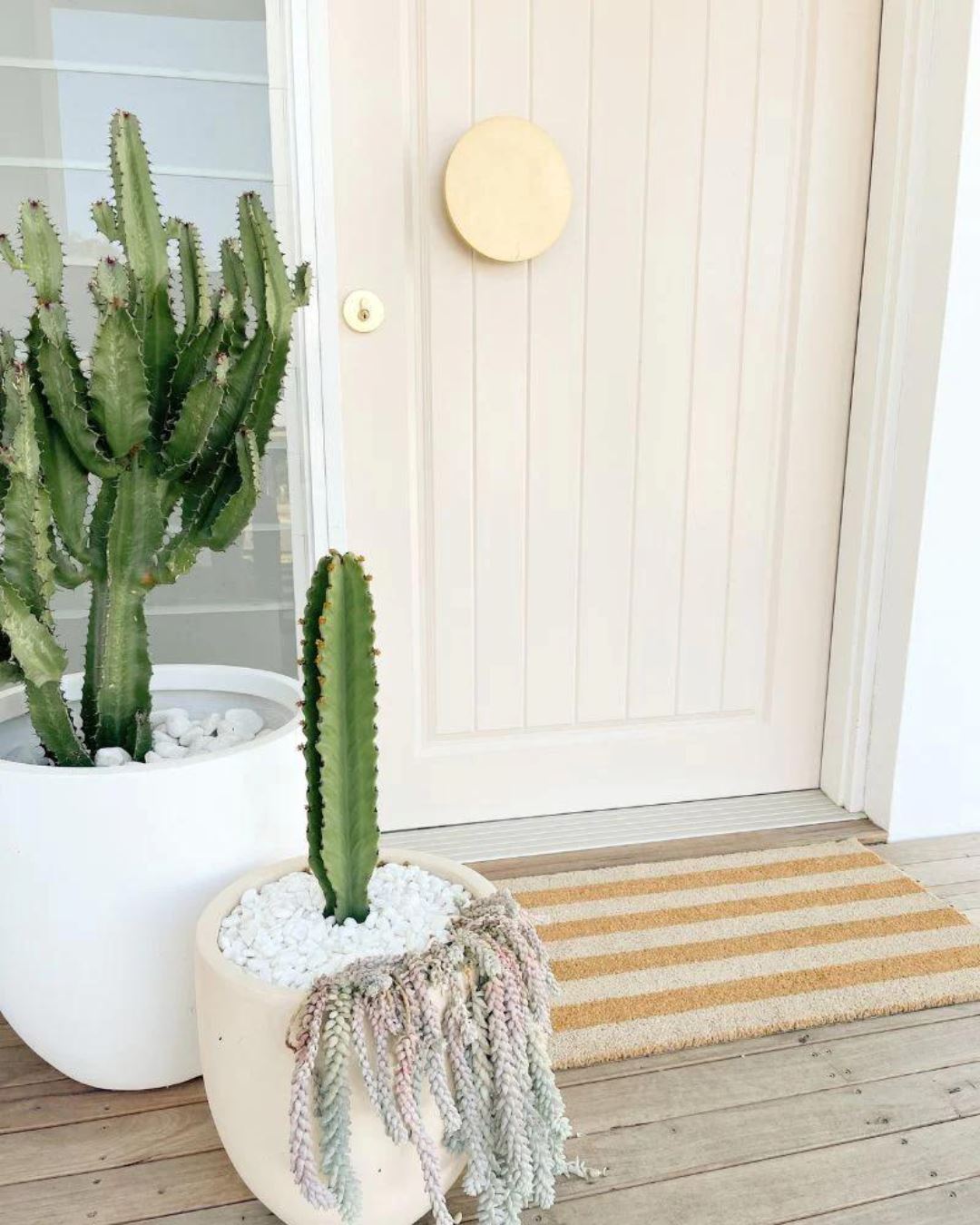 Stripe Door Mat - Sand - 2 Sizes Sun Republic 