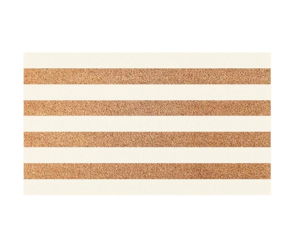 Stripe Door Mat - Sand - 2 Sizes Sun Republic 