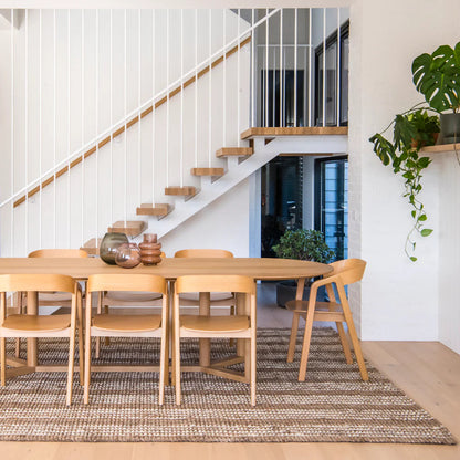 Organic Jute Rugs & Runners - Natural & Ivory Stripe