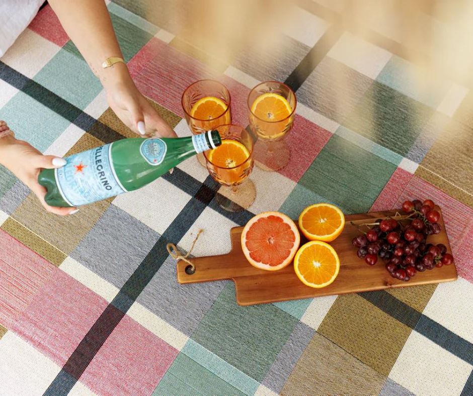 Sunset Check Picnic Rug/Throw Solsse 