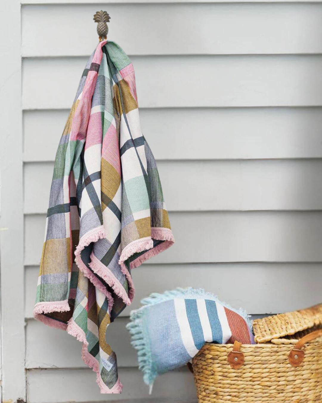 Sunset Check Picnic Rug/Throw Solsse 