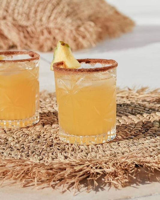 Sunset Natural Raffia Round Placemat/Centrepiece Sun Republic 