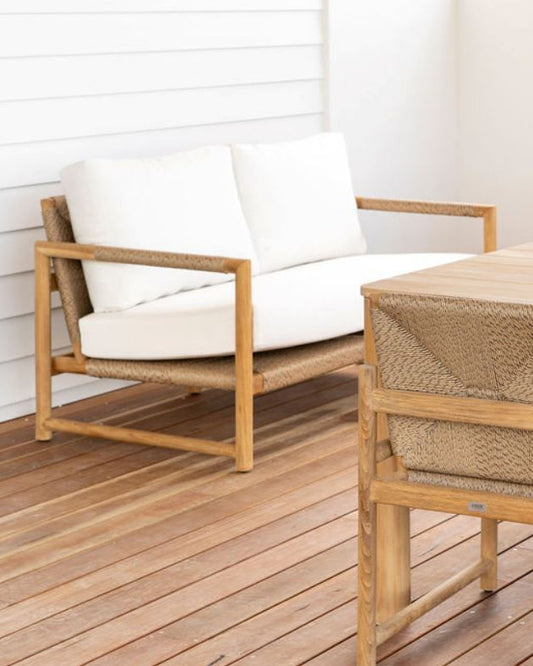 Teak Outdoor 2 Seat Sofa - Haoa Sun Republic 