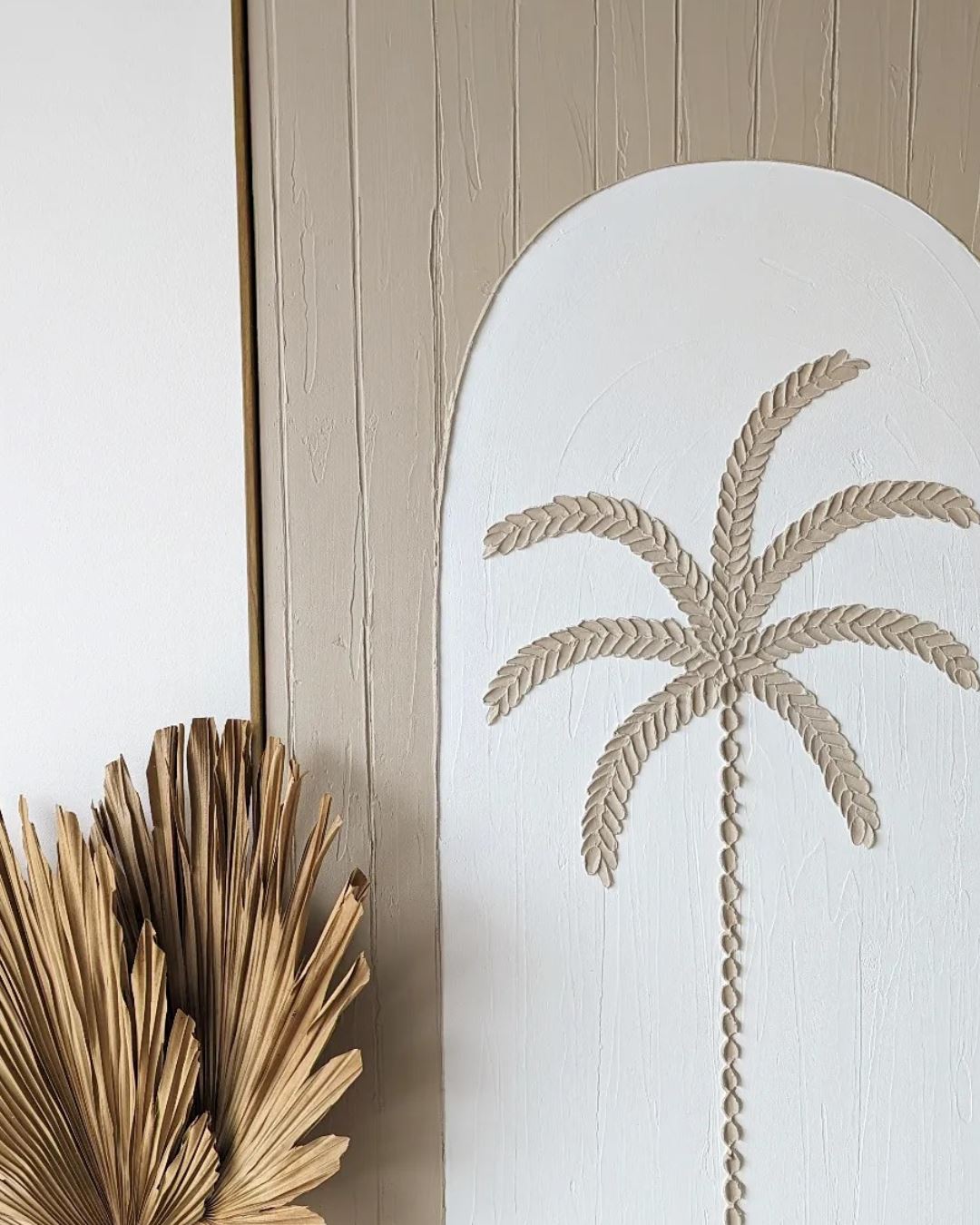 Textured Plaster Art - Hamptons Palm SUN REPUBLIC 