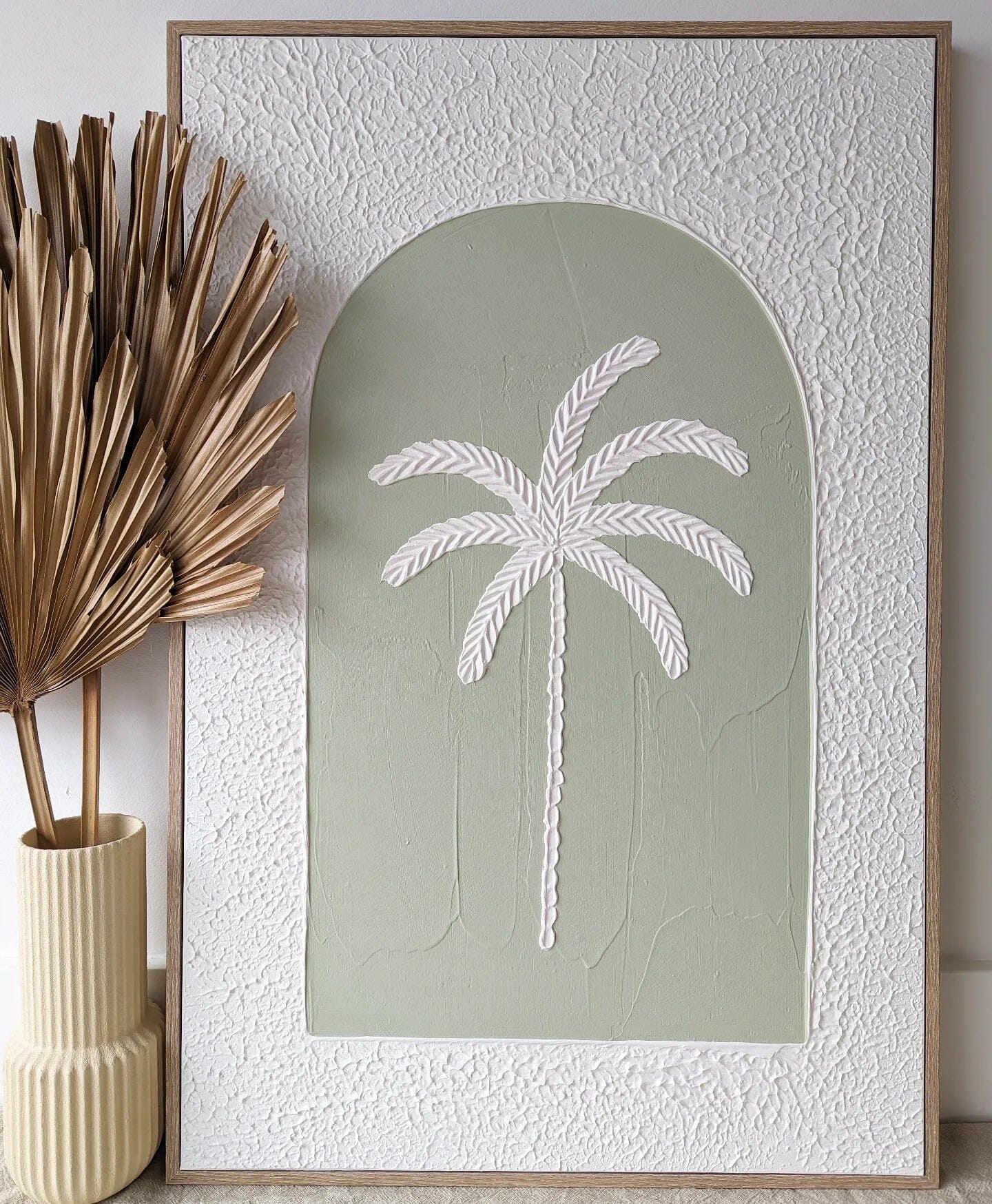 Textured Plaster Art - Paradise Palm Coloured Arch SUN REPUBLIC 