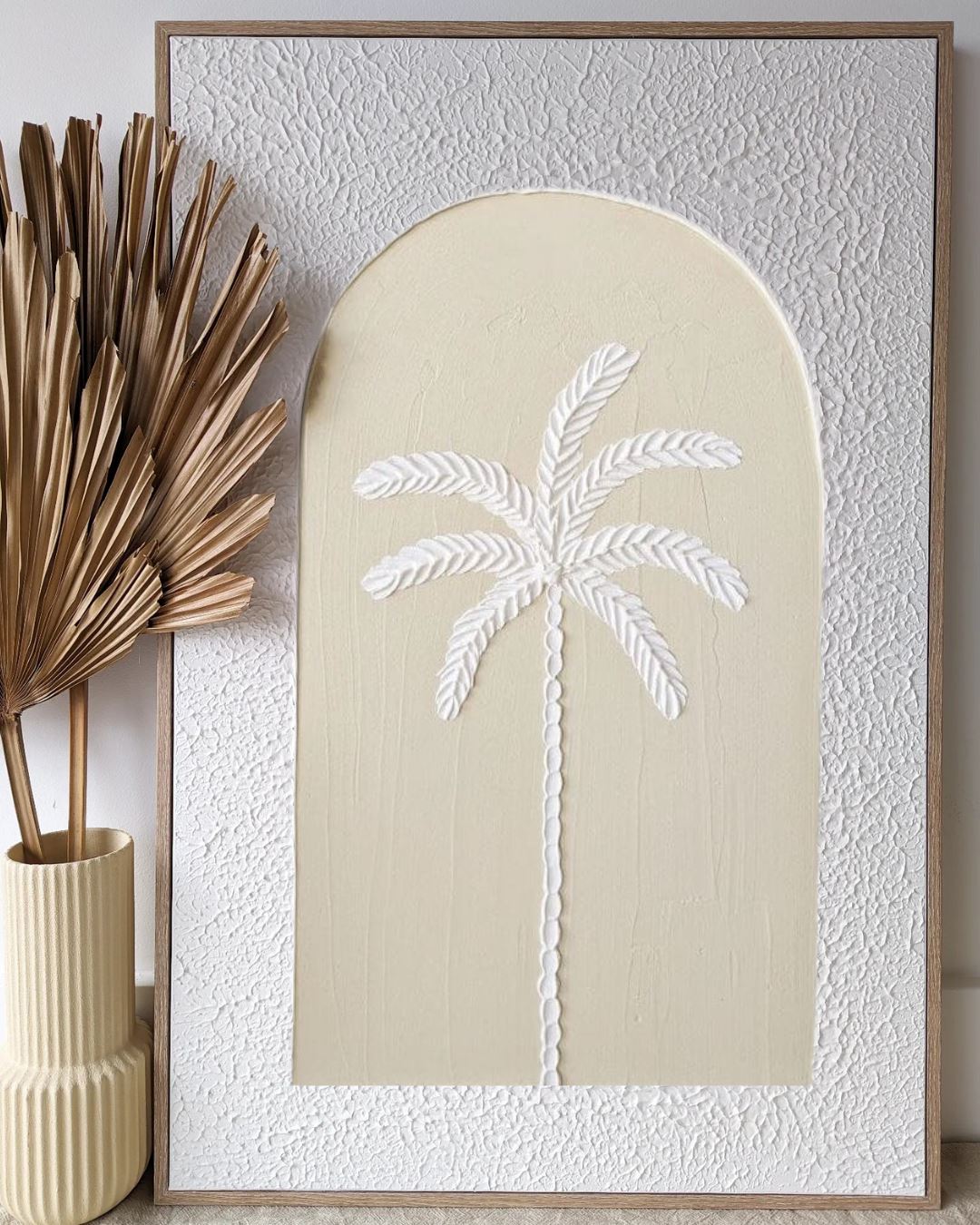 Textured Plaster Art - Paradise Palm Coloured Arch SUN REPUBLIC 