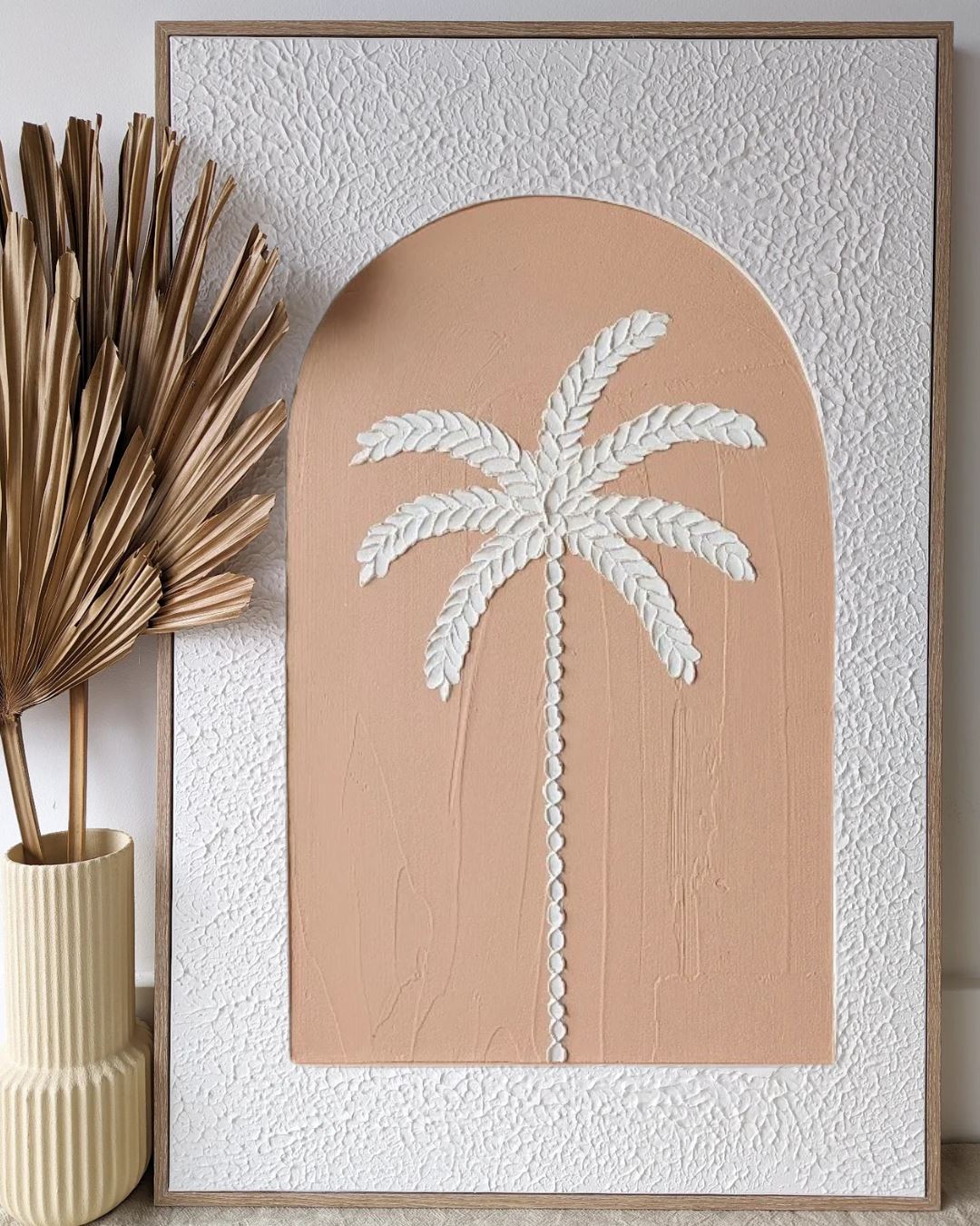 Textured Plaster Art - Paradise Palm Coloured Arch SUN REPUBLIC 