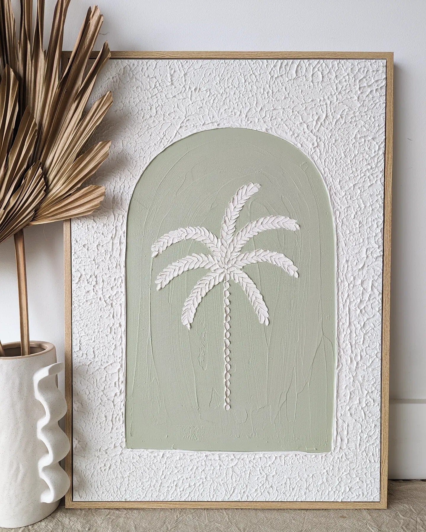 Textured Plaster Art - Paradise Palm 'Coloured Arch' SUN REPUBLIC 