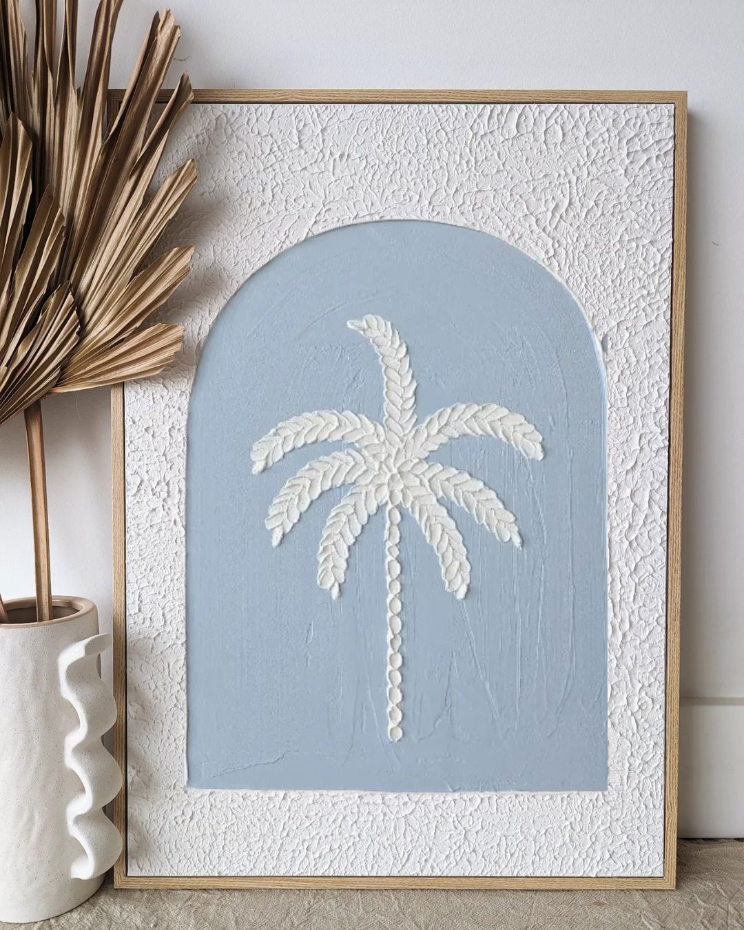 Textured Plaster Art - Paradise Palm 'Coloured Arch' SUN REPUBLIC 