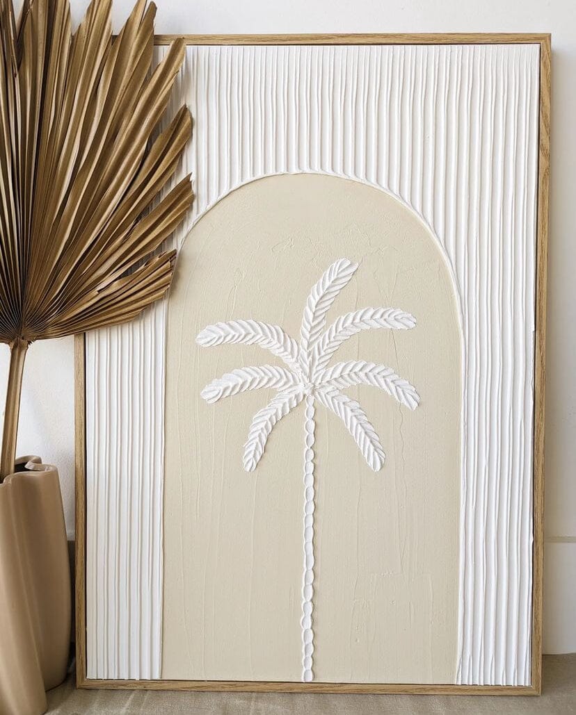 Textured Plaster Art Paradise Palm SUN REPUBLIC 