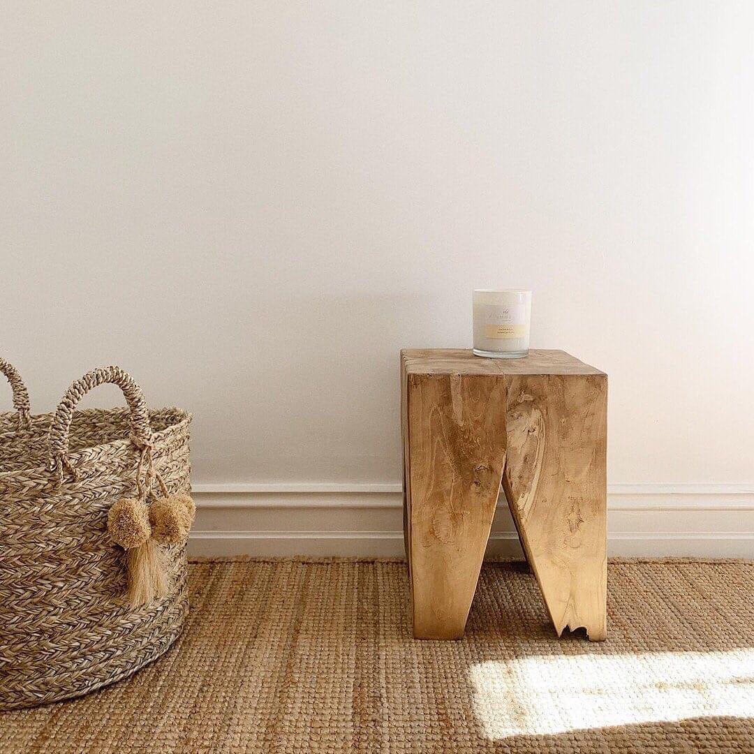 Timber Peg Stool/Side Table - Rafi 