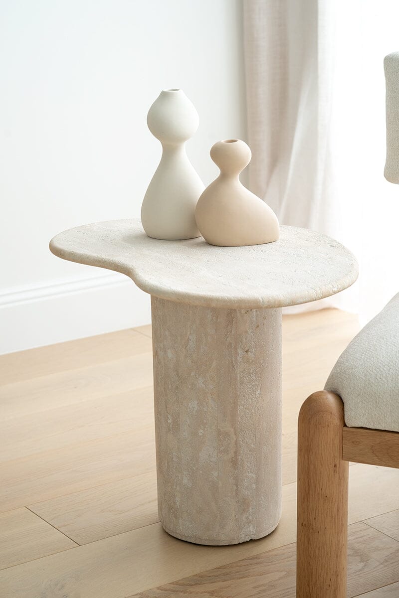 Travertine Side Table Sun Republic 