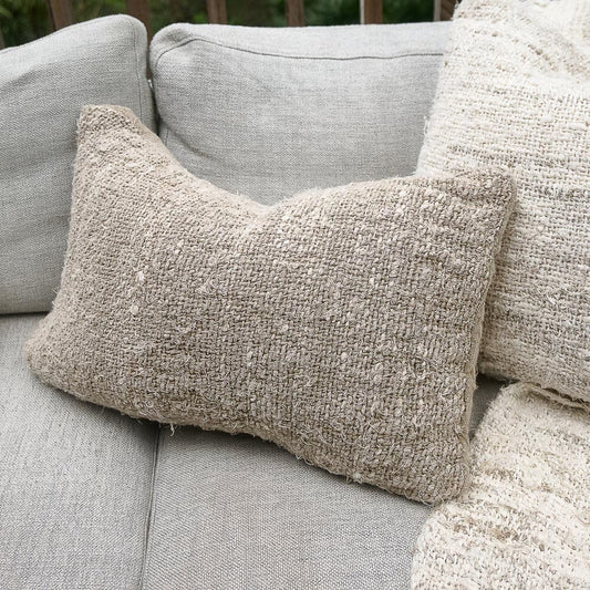 Wabi Natural Lumbar Cushion | Recycled Linen Sun Republic 