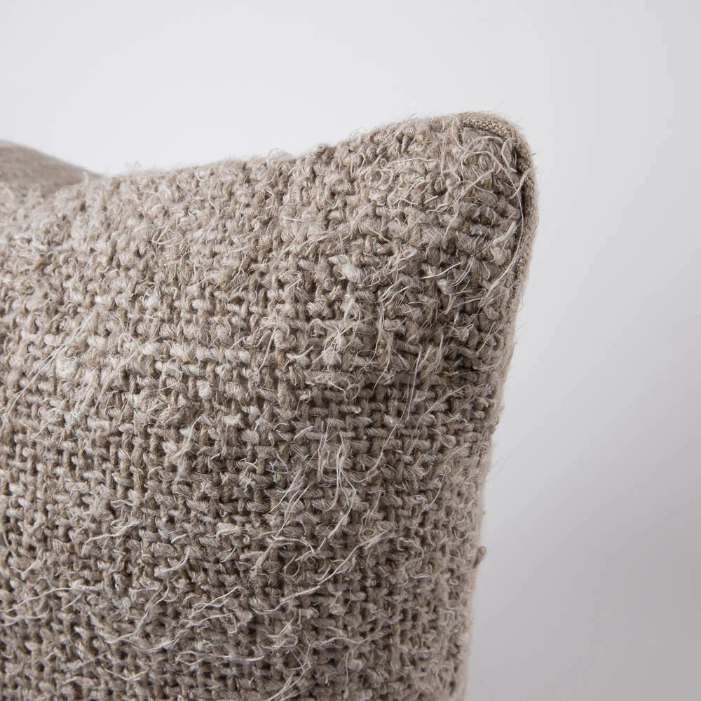 Wabi Natural Lumbar Cushion | Recycled Linen with Feather Insert Sun Republic 