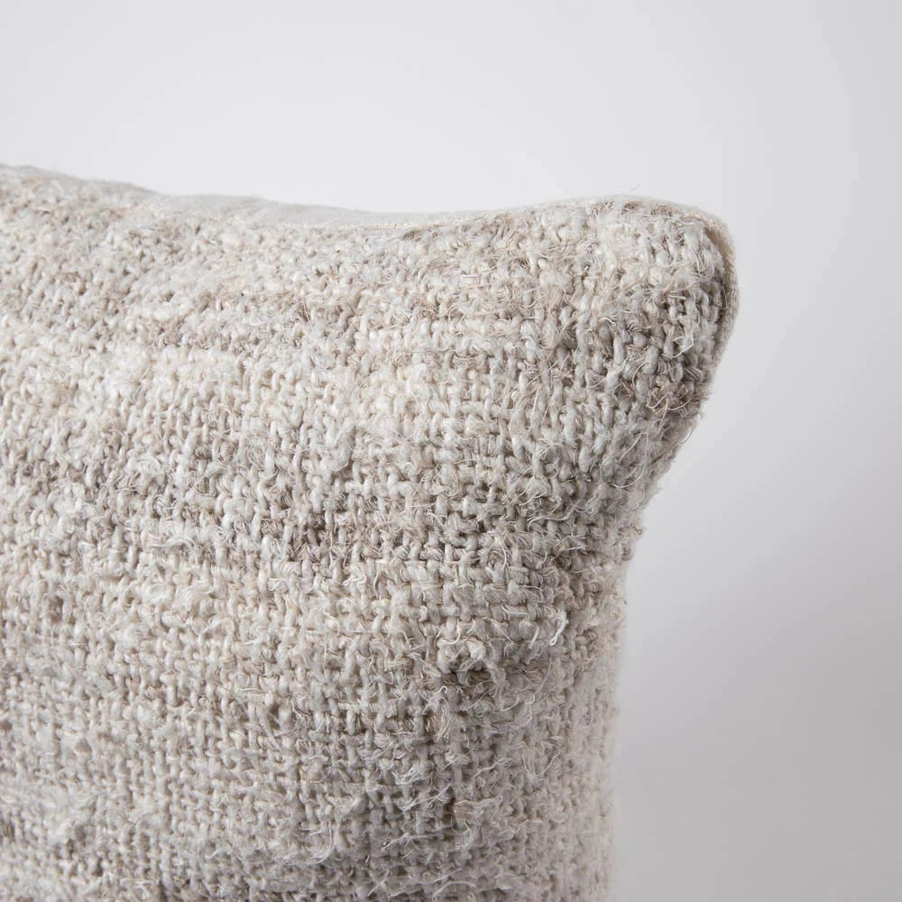Wabi Textured Weave Cushion with Feather Insert - Ivory | Square & Lumbar Sun Republic 