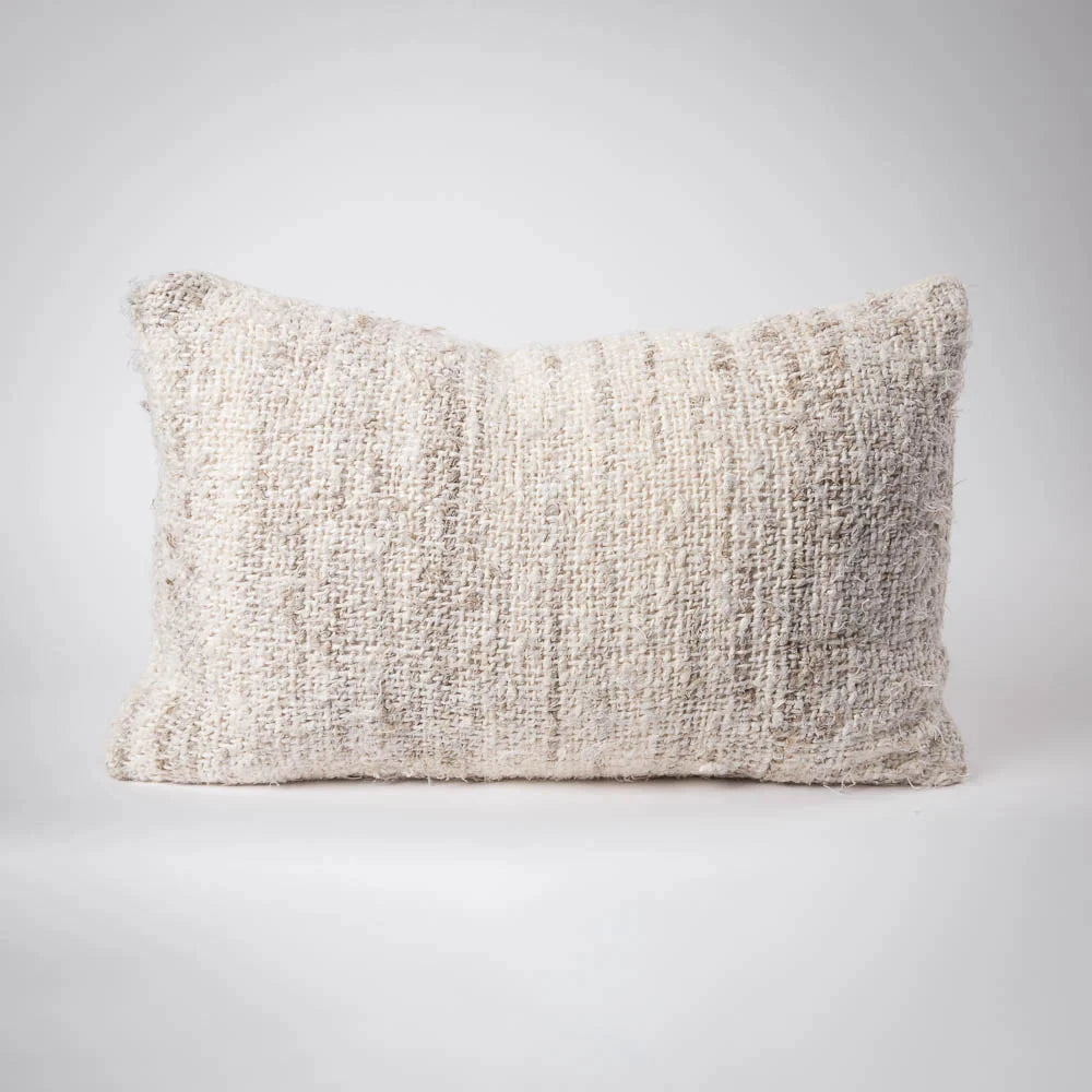 Wabi Textured Weave Cushion with Feather Insert - Ivory | Square & Lumbar Sun Republic 