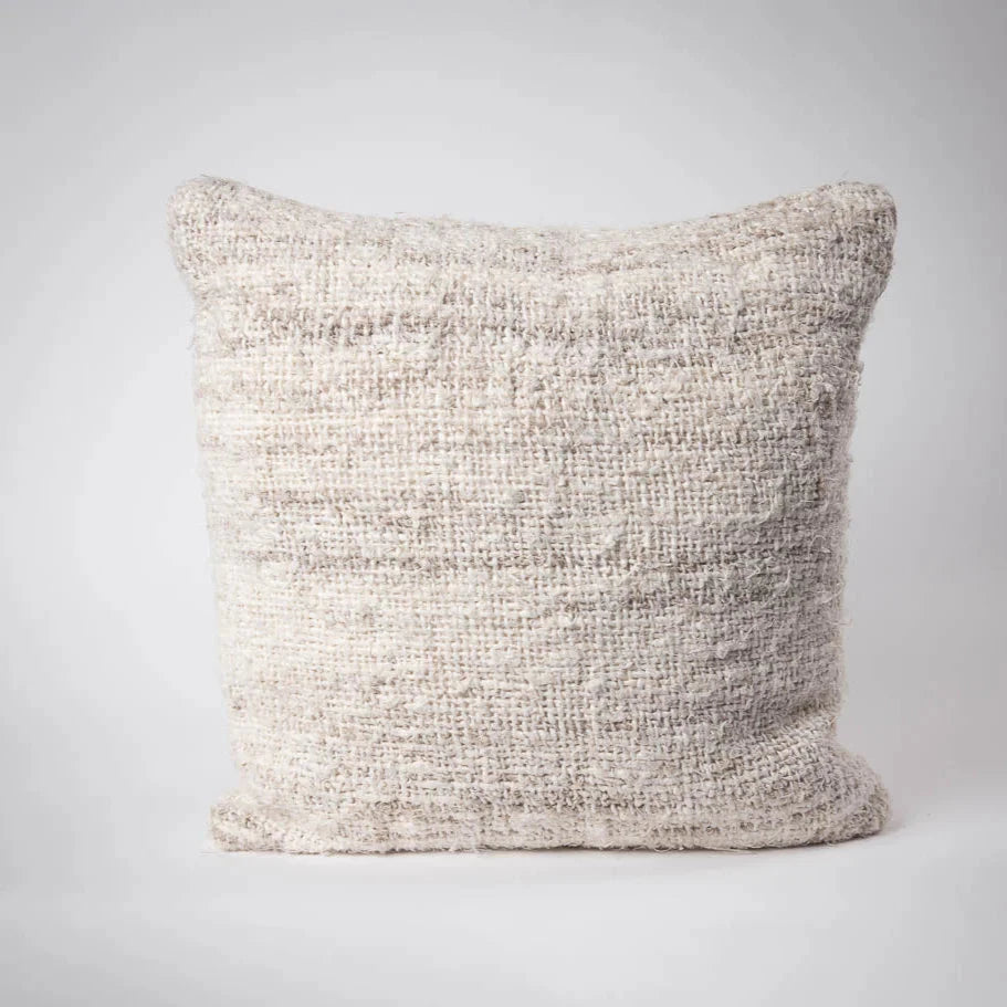 Wabi Textured Weave Cushion with Feather Insert - Ivory | Square & Lumbar Sun Republic 