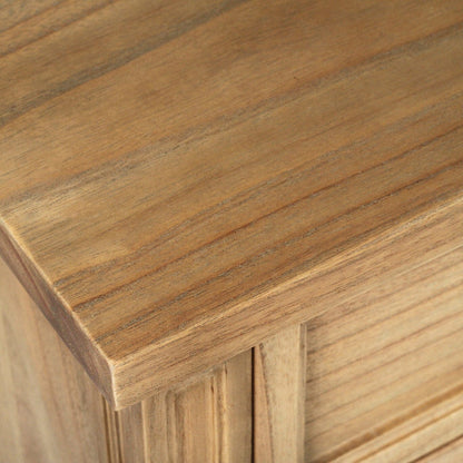 Weathered Oak Cayman Coastal 3 Drawer Nightstand/Bedside Table Sun Republic 