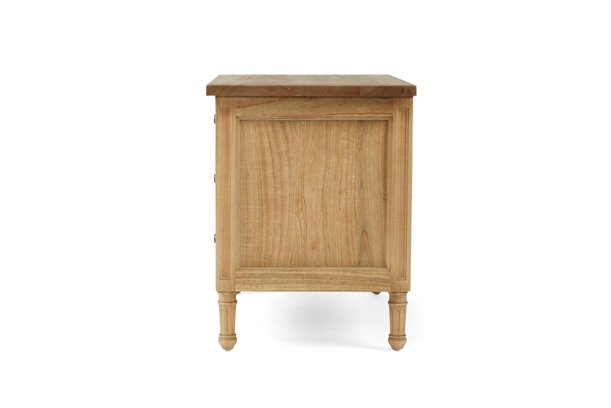 Weathered Oak Cayman Coastal 3 Drawer Nightstand/Bedside Table Sun Republic 