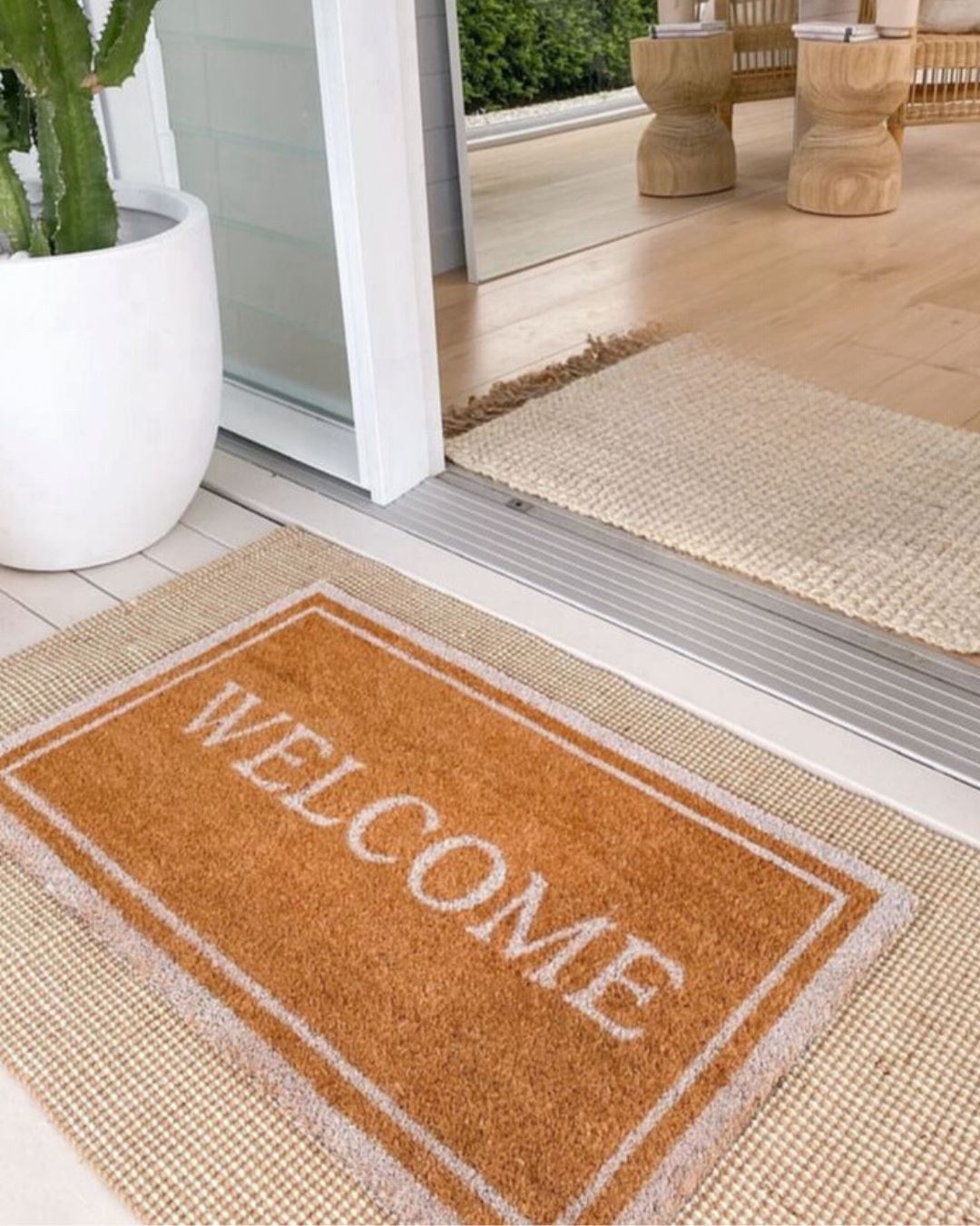 WELCOME Door Mat - Natural & Sand Door Mates 