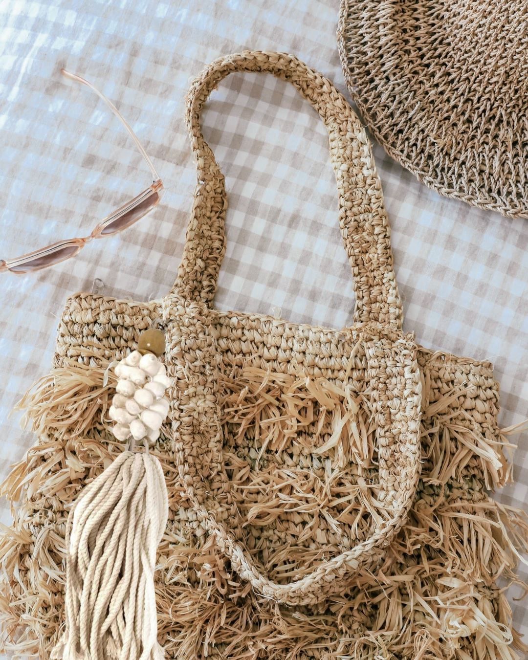White Shell Keyring - Coastal Bag Accessory Sun Republic 