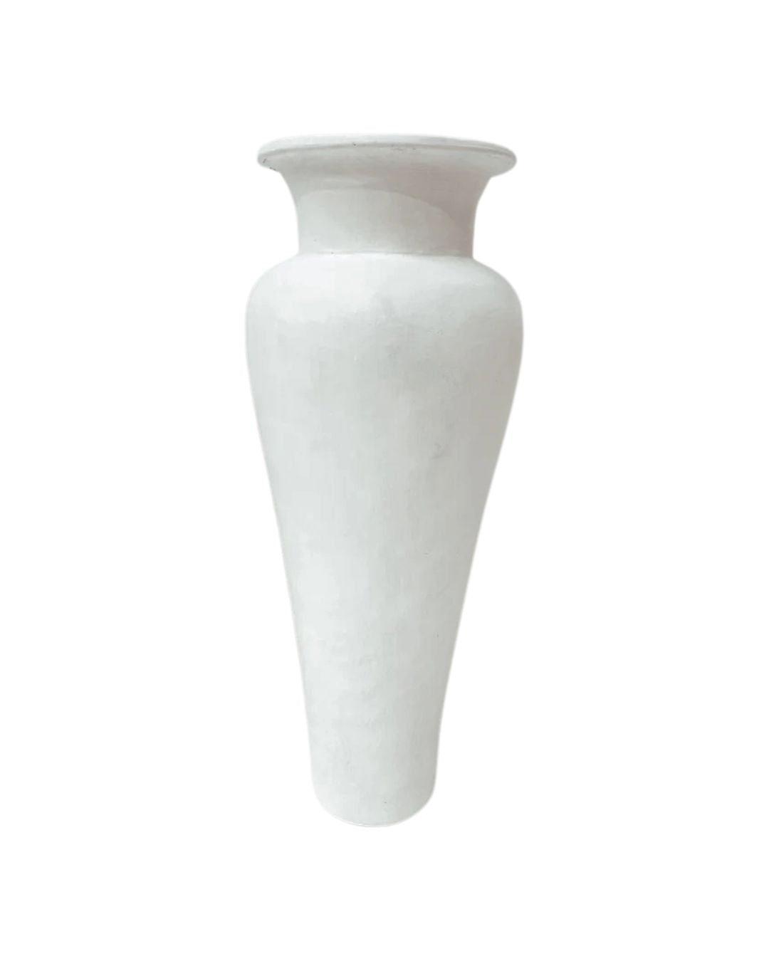 White Ziggy Handcrafted Organic Terracotta Vessel Blacksalt 