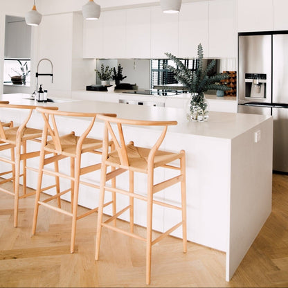 Wishbone Counter Stool - Natural Oak Sun Republic 