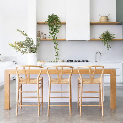 Wishbone Counter Stool - Natural Oak Sun Republic 