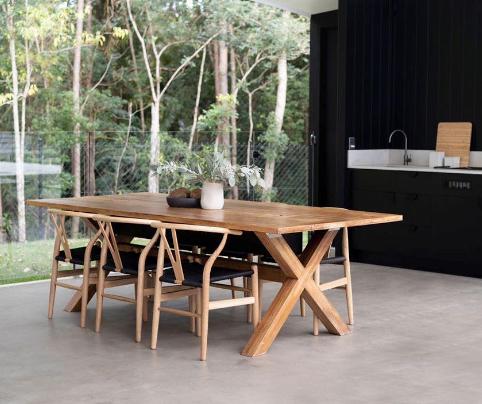Wishbone Designer Dining Chair - Natural Oak & Black Sun Republic 