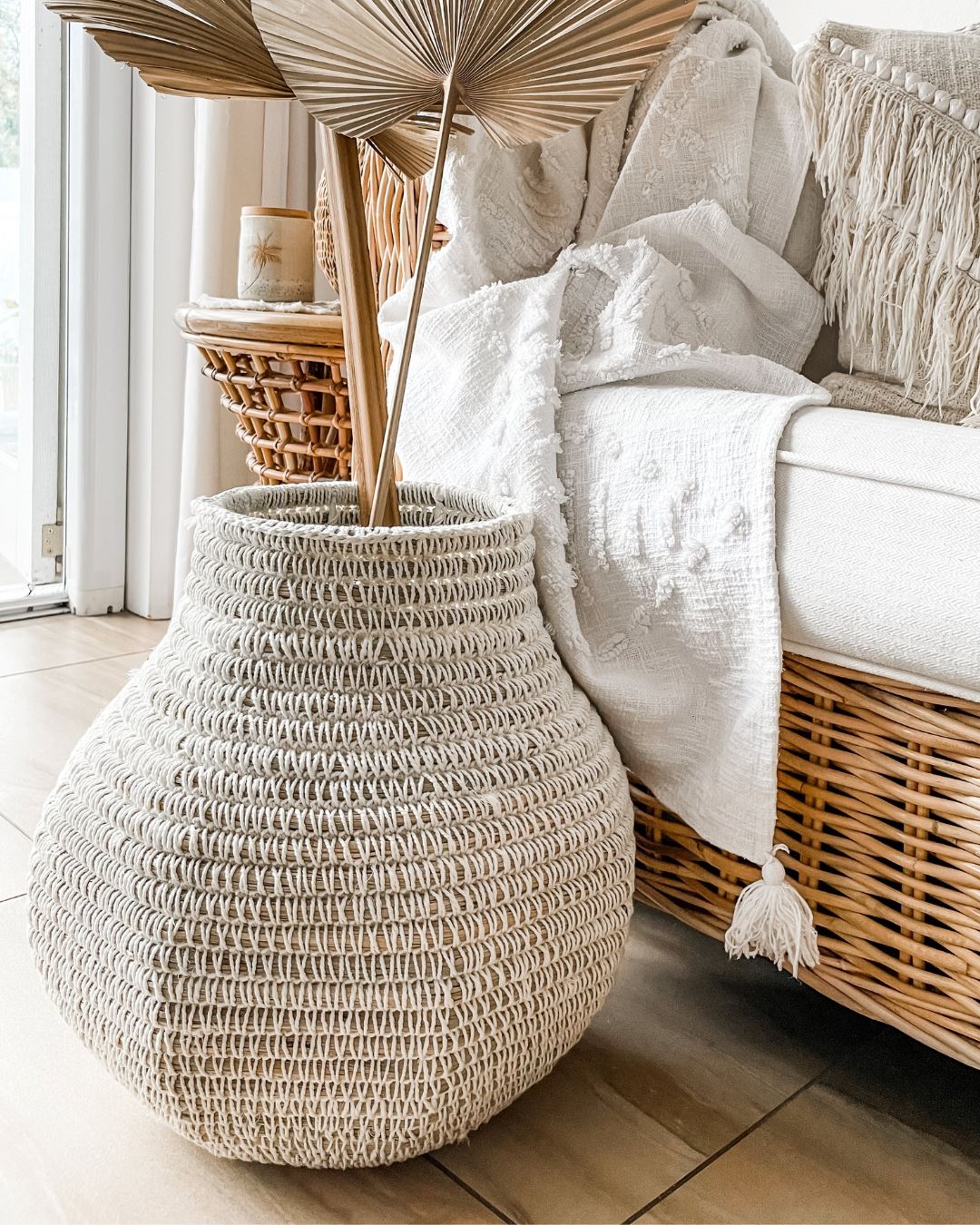 Woven Bessar Belly Basket Sun Republic 