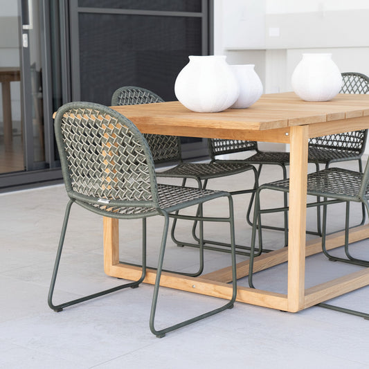 Zalia Outdoor Dining Chair – Moss Sun Republic 