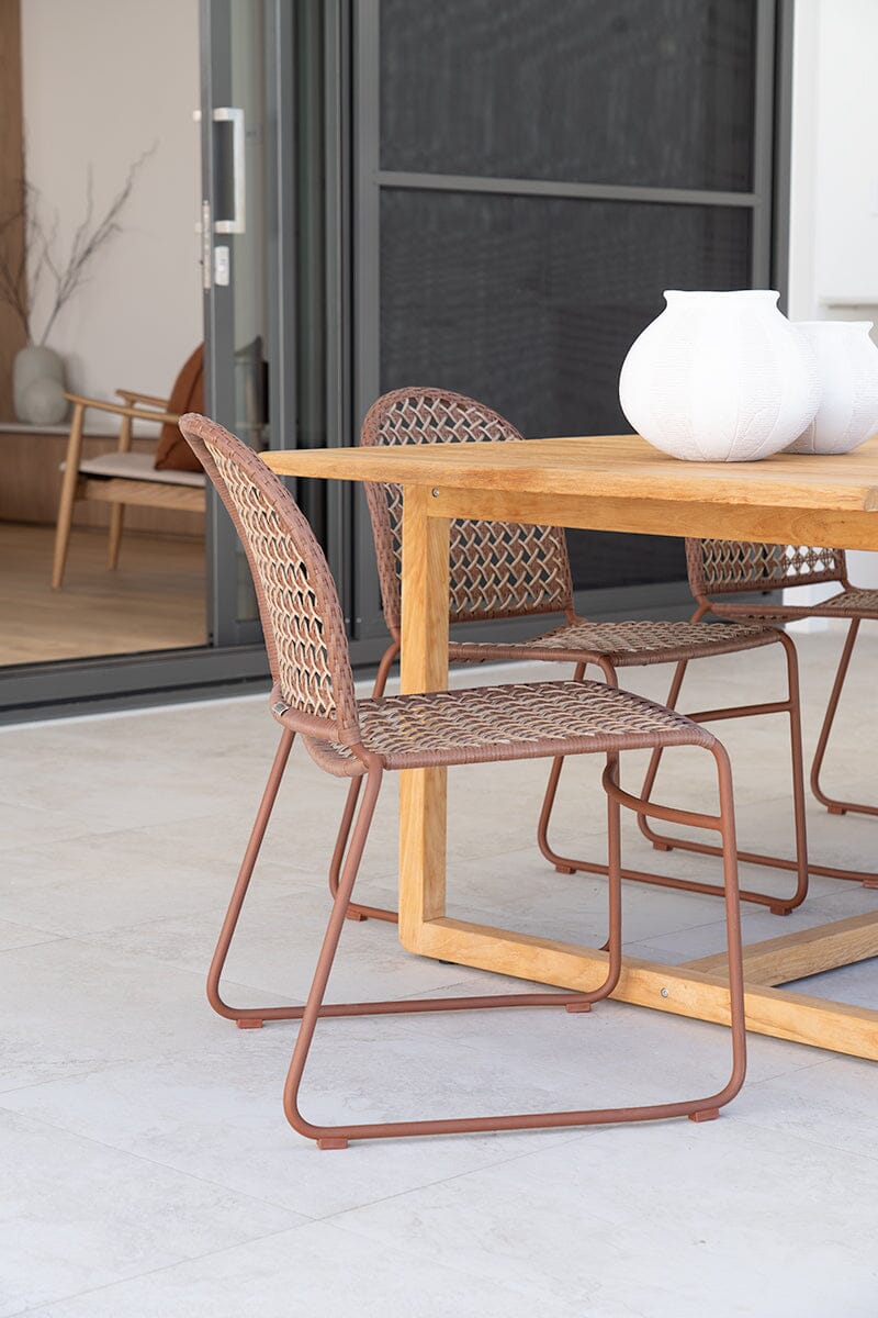 Zalia Outdoor Dining Chair – Terracotta Clay Sun Republic 