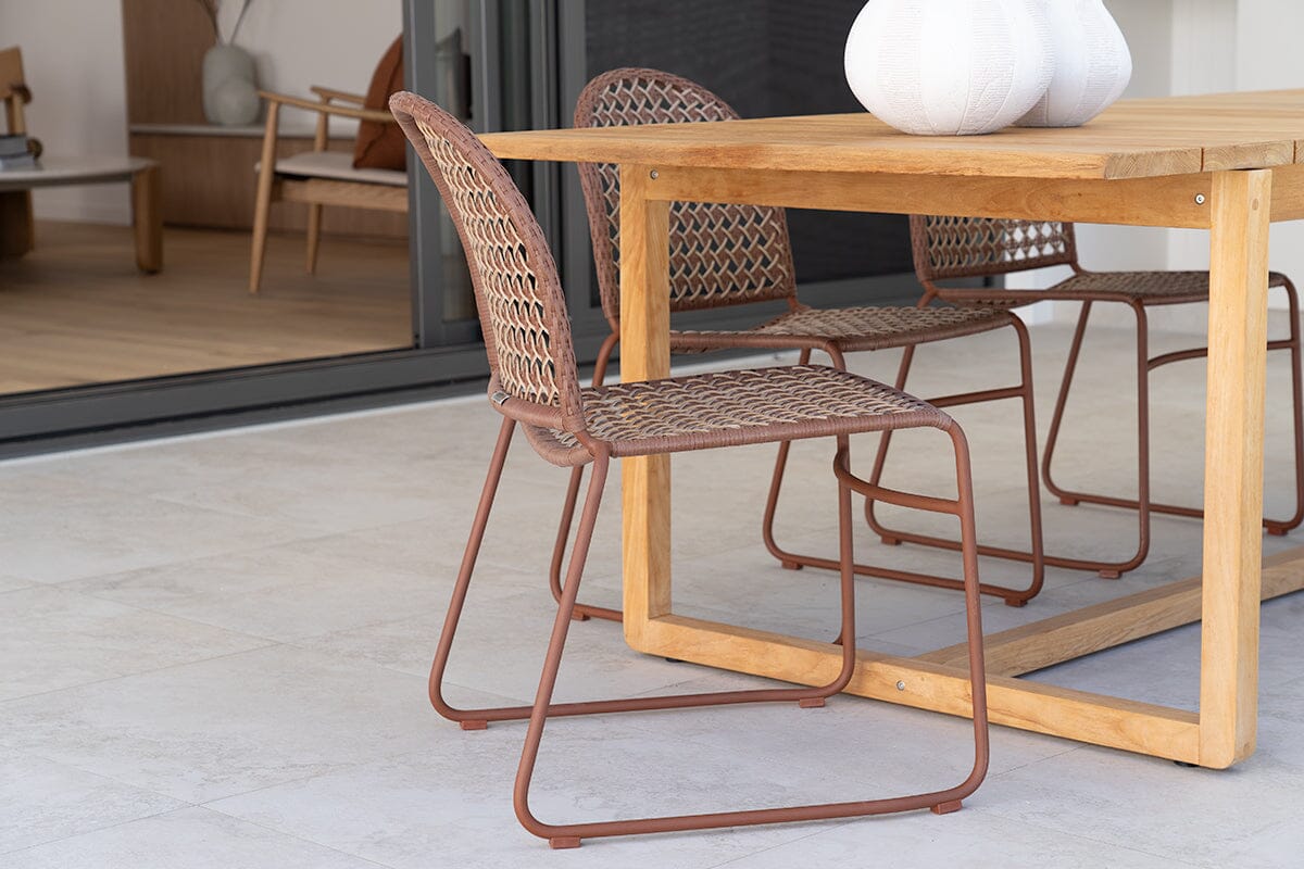 Zalia Outdoor Dining Chair – Terracotta Clay Sun Republic 