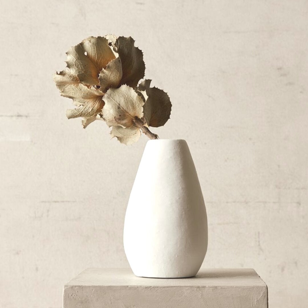 Alfred White Terracotta Vessel/Vase Sun Republic 