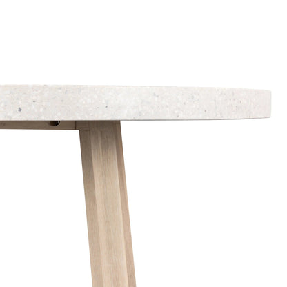 Amalfi Round Terrazzo Dining Table Timber Legs | 1.4m Sun Republic 