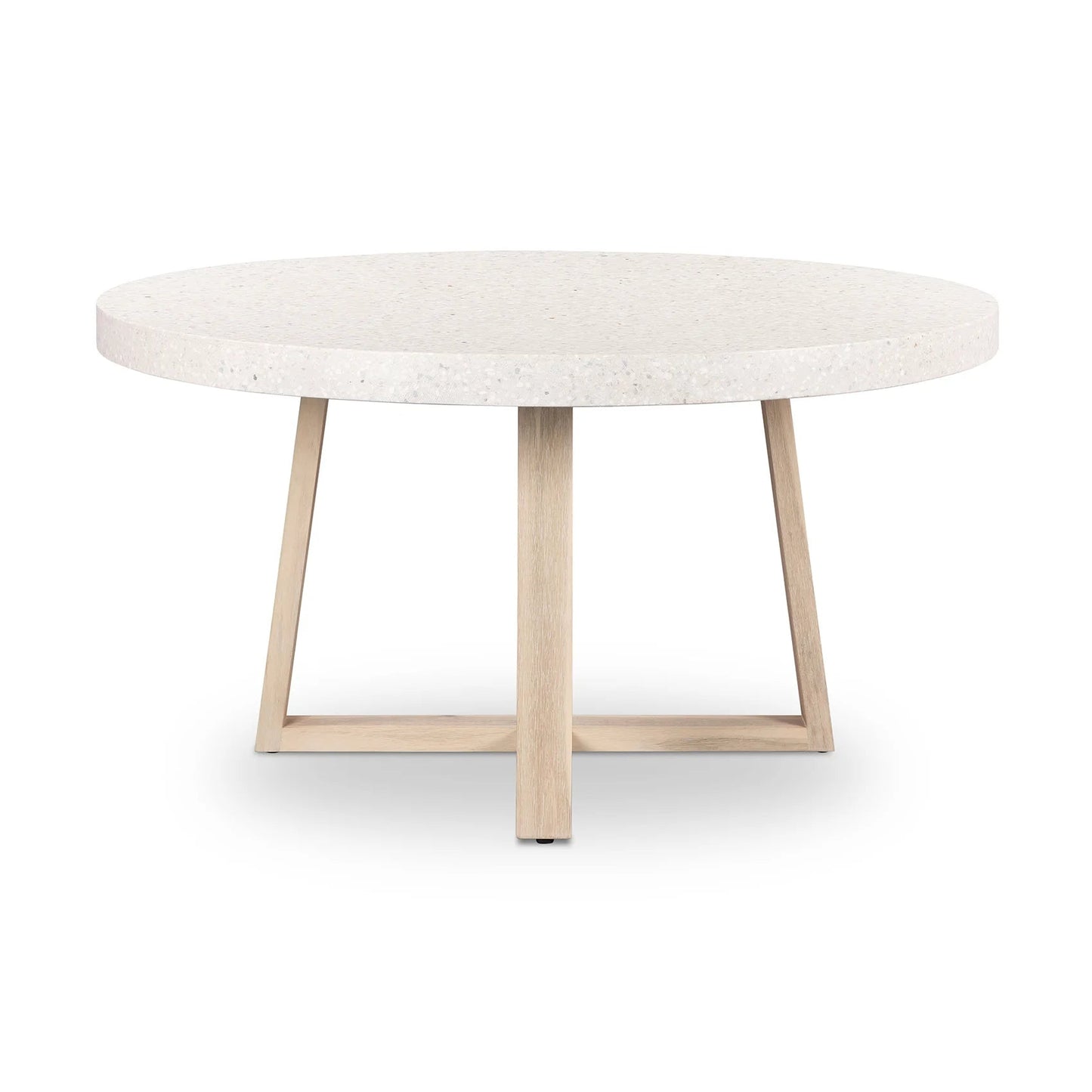 Amalfi Round Terrazzo Dining Table Timber Legs | 1.4m Sun Republic 