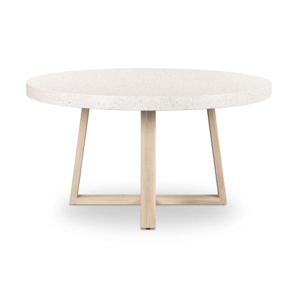 Amalfi Round Terrazzo Dining Table Timber Legs | 1.4m Sun Republic 