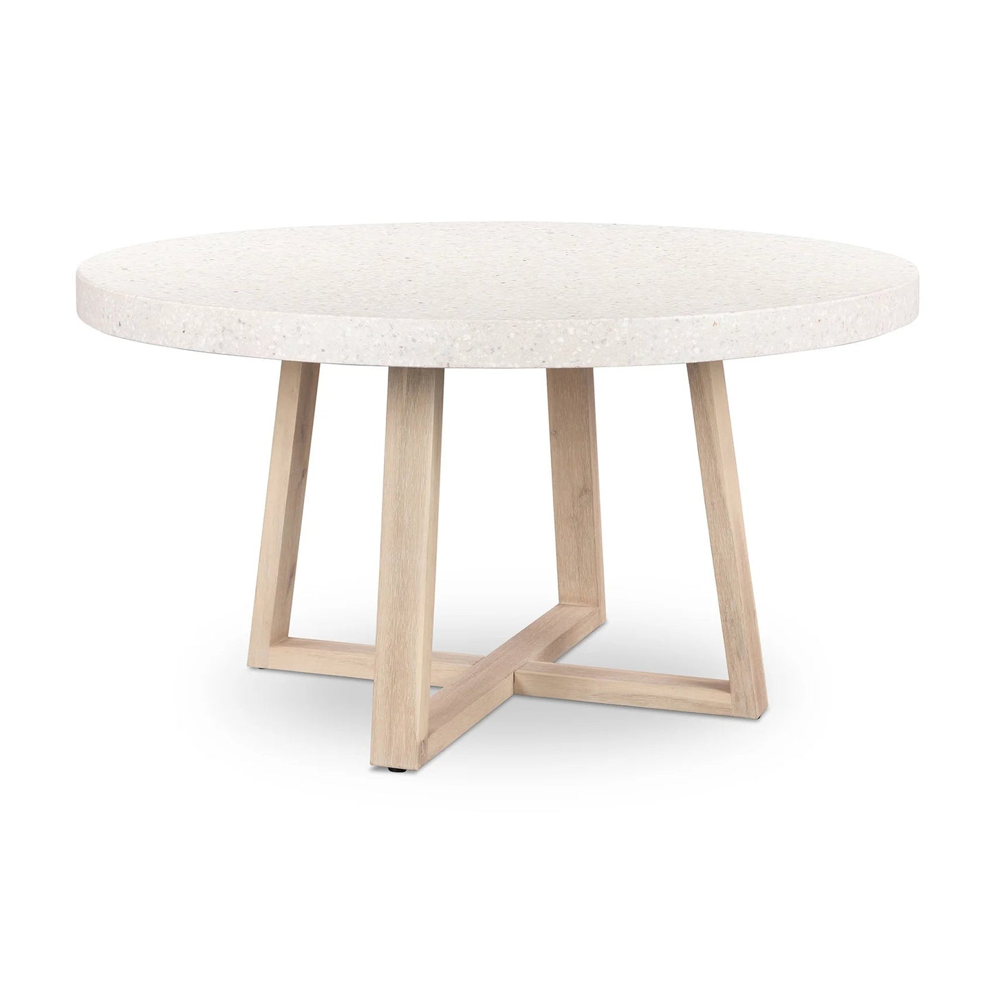 Amalfi Round Terrazzo Dining Table Timber Legs | 1.4m Sun Republic 