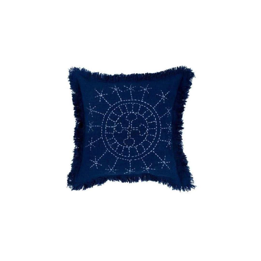 Amara Navy Blue Berber Cushion | Photo Shoot Prop Sun Republic 