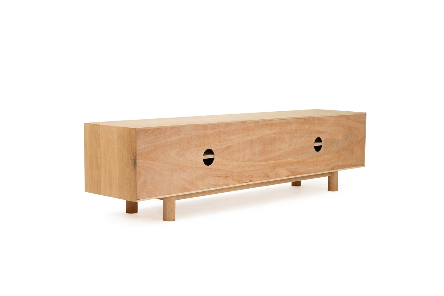 American Oak 4 Door Entertainment Unit - Hali Sun Republic 