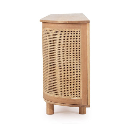 American Oak Curved Rounded Edge Sideboard - Hali - 2 Sizes Sun Republic 