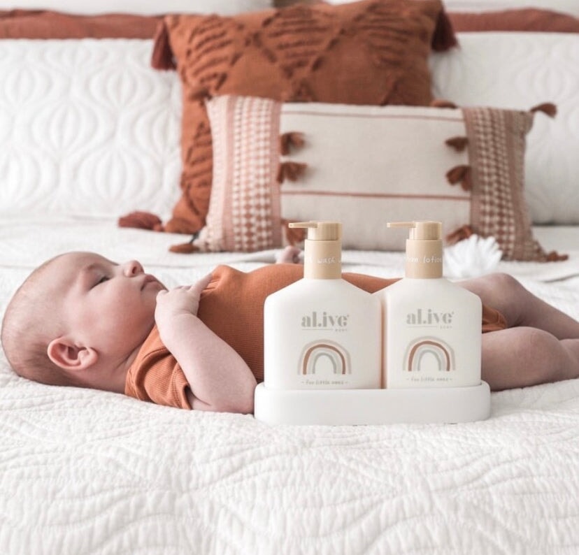 Baby Duo Hair, Body Wash & Lotion + Tray | Gentle Pear Al.ive Body 