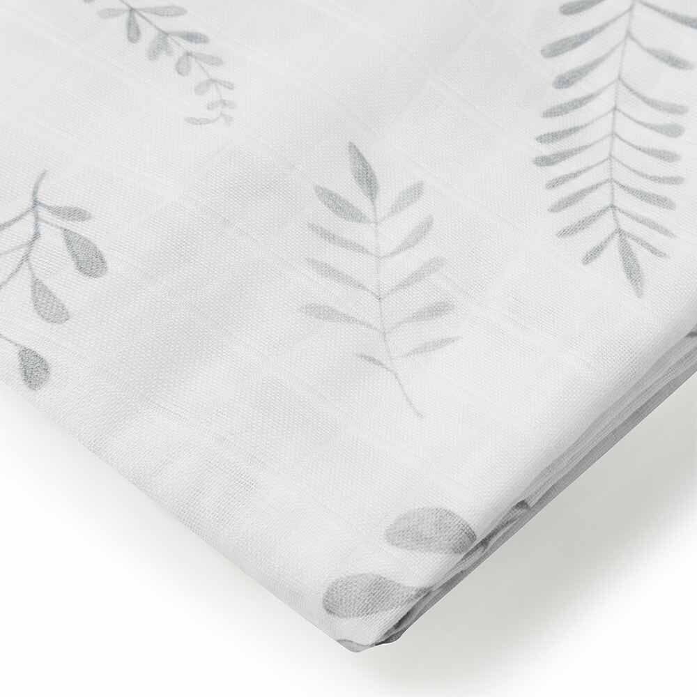 Baby Organic Cotton Muslin Wrap | Wild Fern Snuggle Hunny 