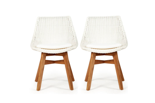 Bayside White Dining Chair | Set of 2 Sun Republic 