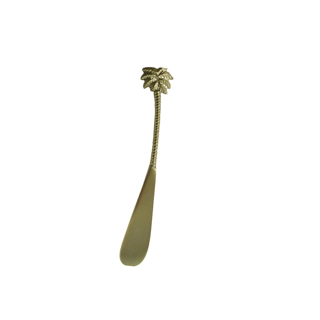 Brass Palm Tree Pâte Knife / Spreader SUN REPUBLIC 